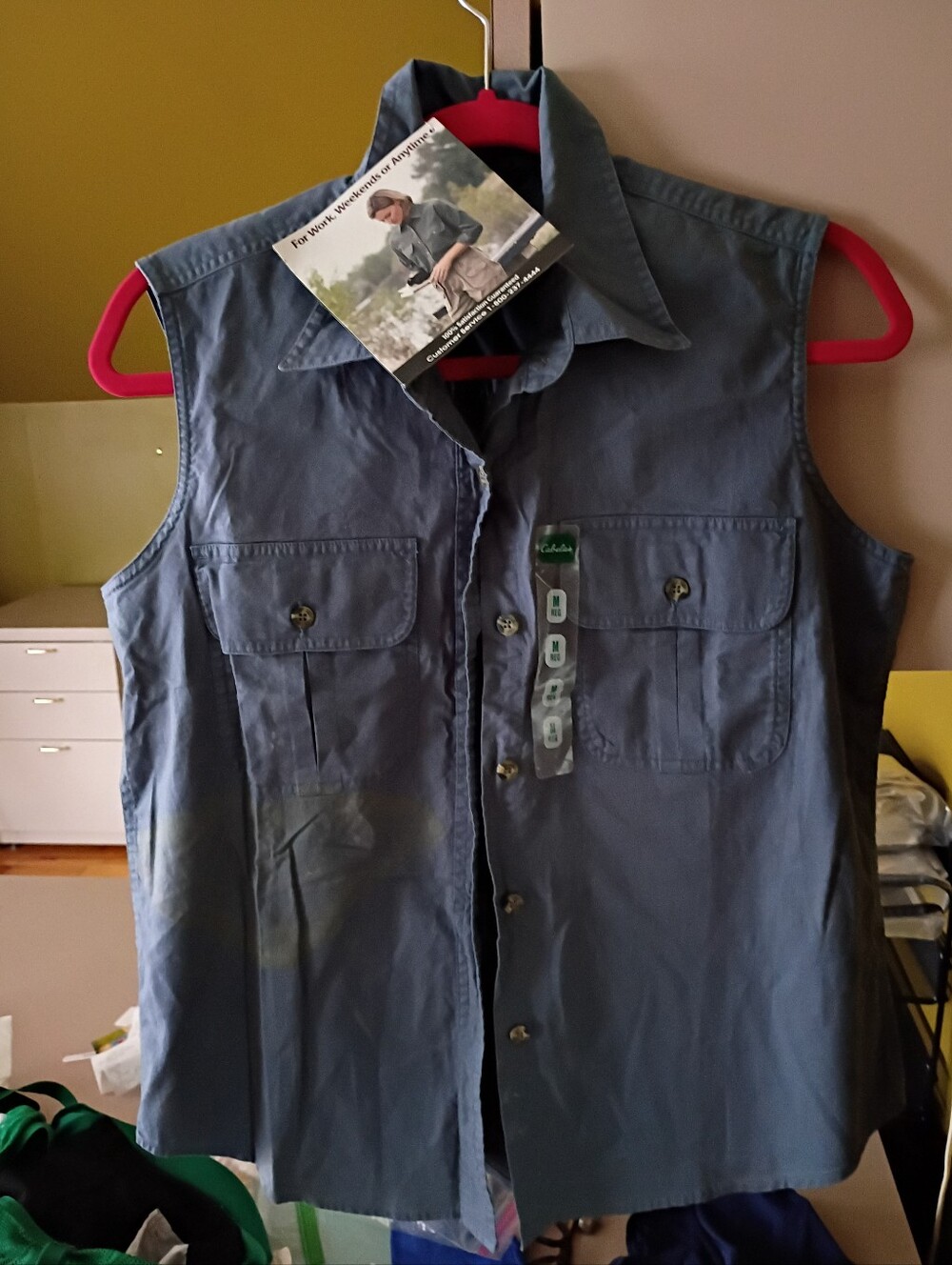 CABELAS SLEEVELESS BLOUSE NWT